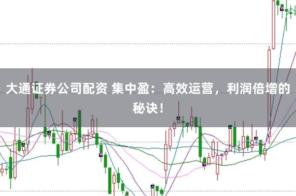 大通证券公司配资 集中盈：高效运营，利润倍增的秘诀！