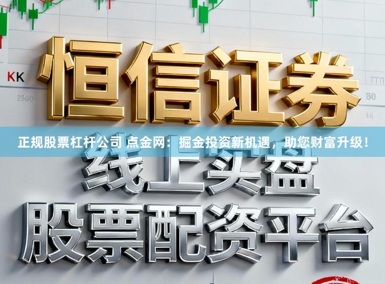正规股票杠杆公司 点金网：掘金投资新机遇，助您财富升级！