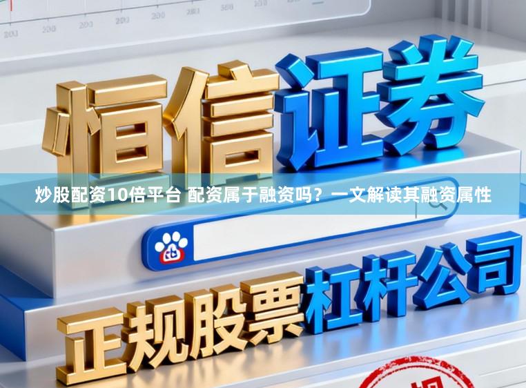炒股配资10倍平台 配资属于融资吗？一文解读其融资属性