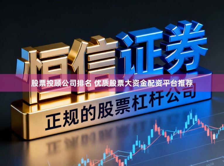 股票投顾公司排名 优质股票大资金配资平台推荐