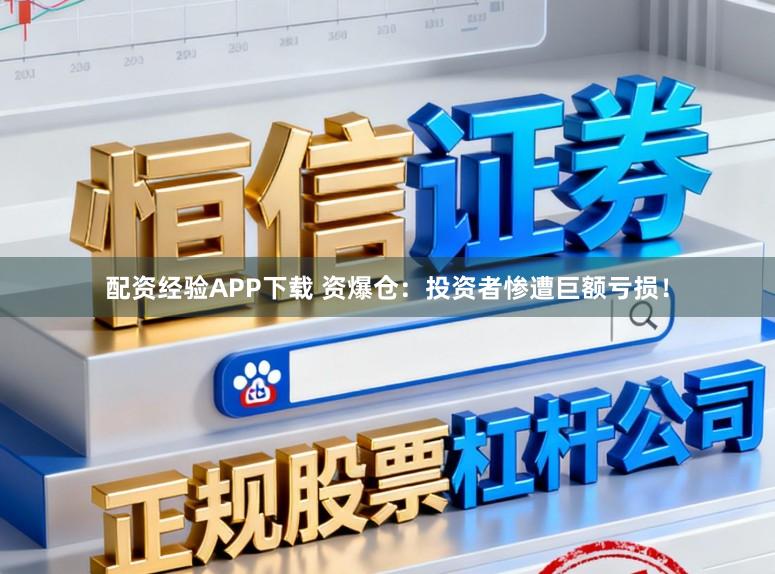 配资经验APP下载 资爆仓：投资者惨遭巨额亏损！